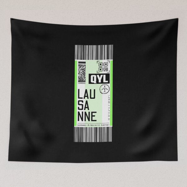 Item preview, LAUSANNE QYL classic luggage tag stickers designed and sold by LeddsoDello.