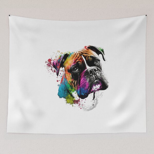 Item preview, Colorful Pop Art Boxer for German Boxer, Deutscher Boxer Dog Lover designed and sold by PRINTED ..