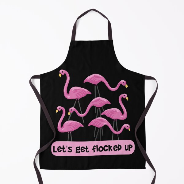 Item preview, Let's Get Flocked Up Flamingos designed and sold by Unhinged Heather.