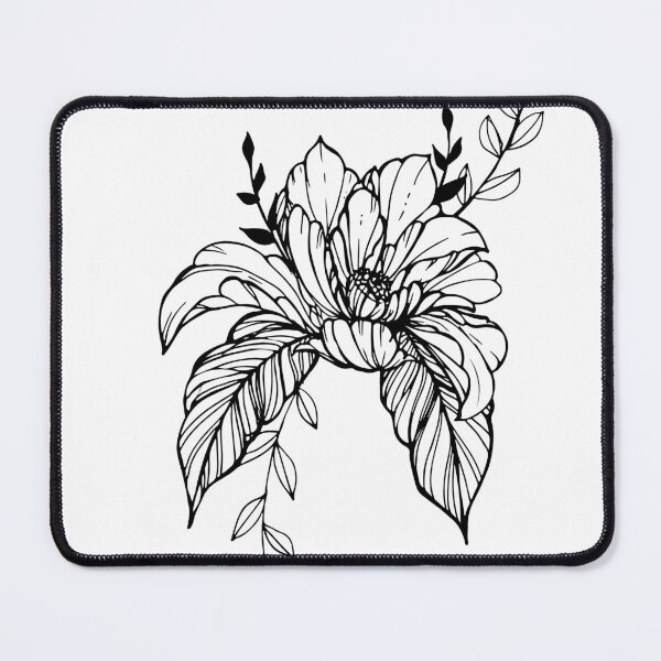 Item preview, Black & White Peony designed and sold by Jennifer Dawkins.