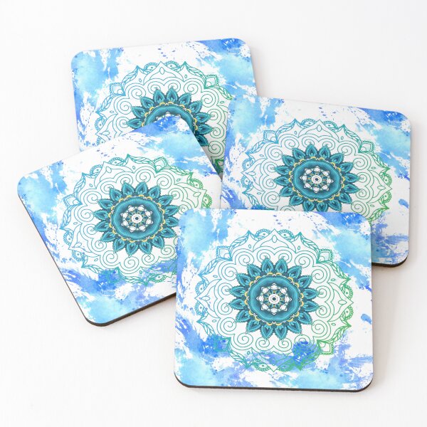 Item preview, Mandala - Green and Blue designed and sold by tomorrowsart.