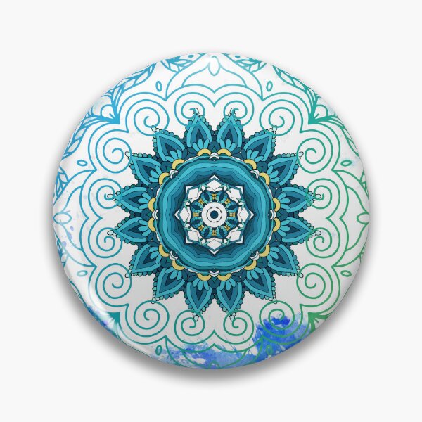 Item preview, Mandala - Green and Blue designed and sold by tomorrowsart.