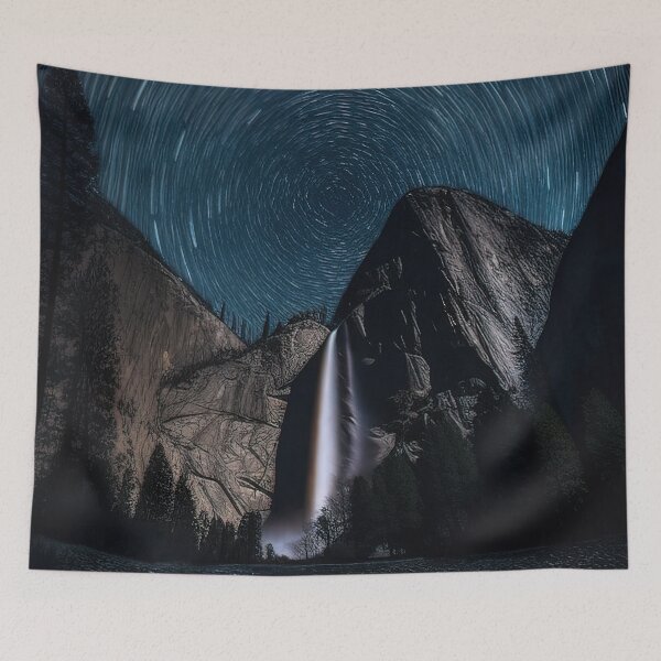 Item preview, Starry sky Yosemite national park time lapse illustration  designed and sold by RK - Shop.