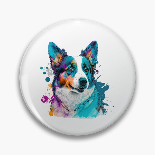Item preview, Colorful Pop Art Cardigan Blue Merle Corgi Dog designed and sold by PRINTED ..