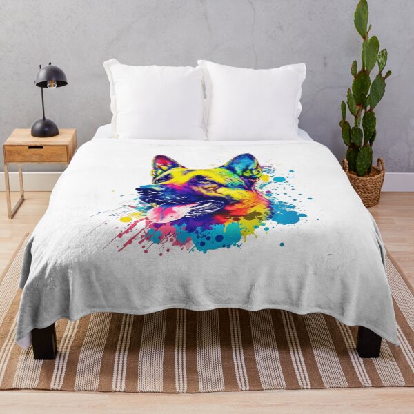 Artikelvorschau, Bunter Pop-Art-Deutscher Schäferhund entworfen und verkauft von PRINTED ..