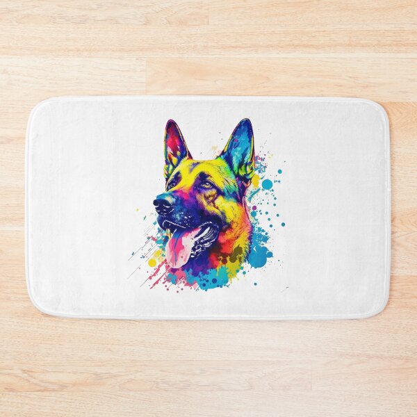 Artikelvorschau, Bunter Pop-Art-Deutscher Schäferhund entworfen und verkauft von PRINTED ..
