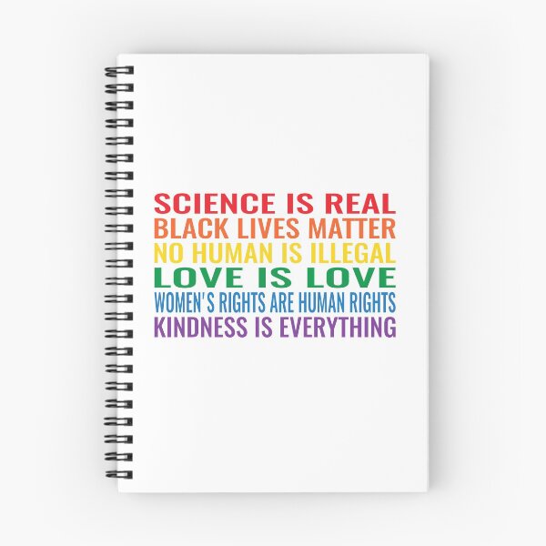Item preview, Science is real! Black lives matter! No human is illegal! Love is love! Women's rights are human rights! Kindness is everything! Shirt designed and sold by simbamerch.