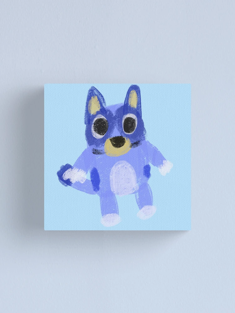Thumbnail 1 of 3, Canvas Print, Blue Dog designed and sold by RaspberryPunch.