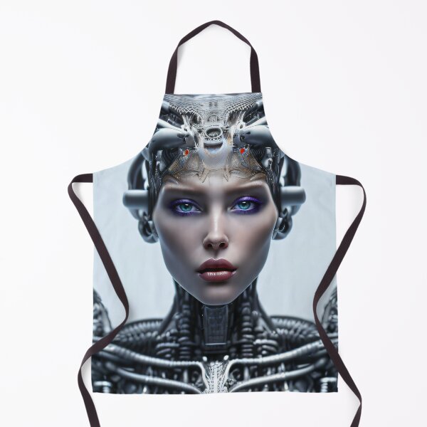 Item preview, Fantastically beautiful cyborg face, woman portrait. Futuristic designed and sold by ArtCreator2023.