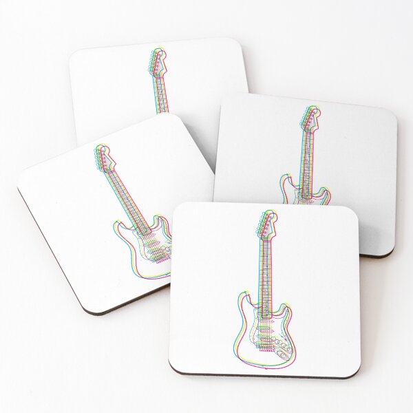 Item preview, CMYK Strat Outline  designed and sold by animinimal.