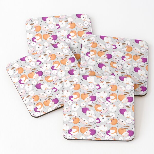 Item preview, Purple and Orange Apple Pattern designed and sold by maddydoodlesoup.