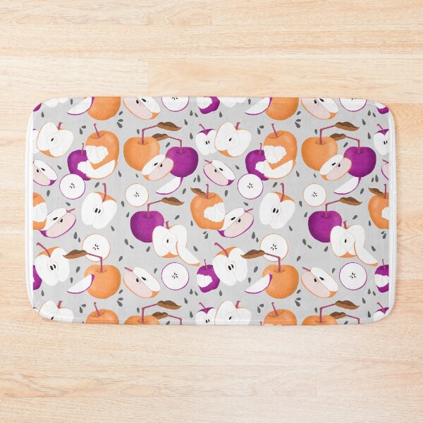 Item preview, Purple and Orange Apple Pattern designed and sold by maddydoodlesoup.