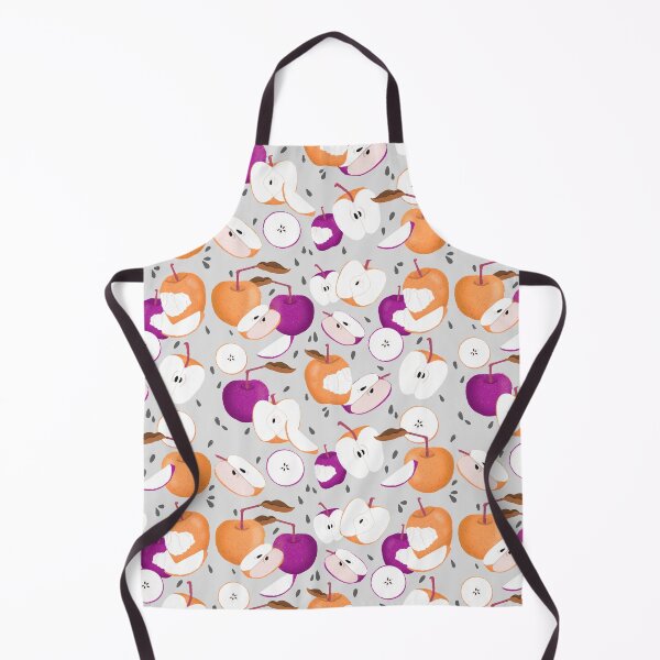 Item preview, Purple and Orange Apple Pattern designed and sold by maddydoodlesoup.
