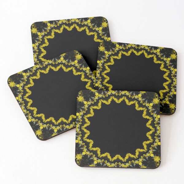 Item preview, Yellow Chrysanthemum Light and Shadow Kaleidoscope pattern (Seamless) 17 designed and sold by Swabcraft.