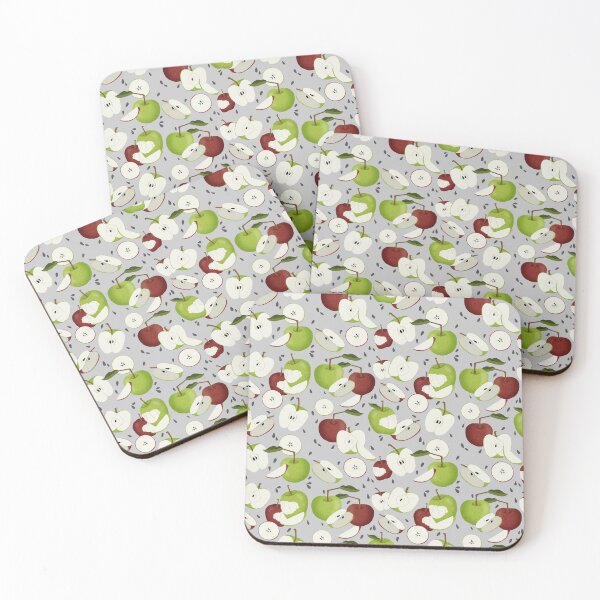 Item preview, Green and Red Apple Pattern designed and sold by maddydoodlesoup.