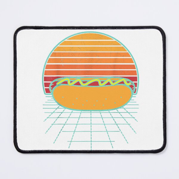 Item preview, Hot Dog Sunset Retro Hotdog Sausage Frankfurter Wiener Frank T-Shirt designed and sold by C3J7.