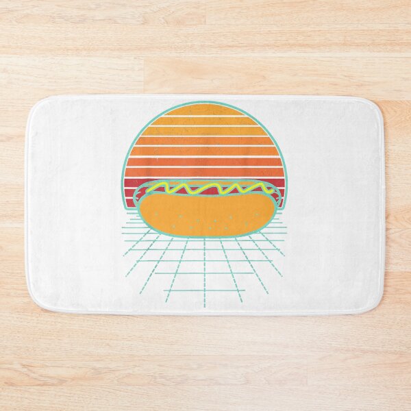 Item preview, Hot Dog Sunset Retro Hotdog Sausage Frankfurter Wiener Frank T-Shirt designed and sold by C3J7.