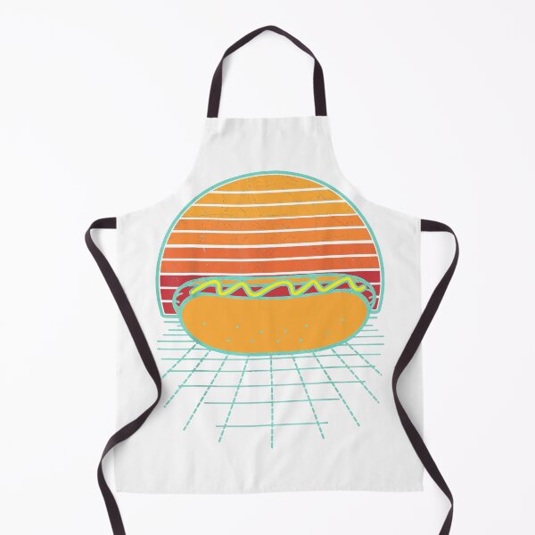 Item preview, Hot Dog Sunset Retro Hotdog Sausage Frankfurter Wiener Frank T-Shirt designed and sold by C3J7.