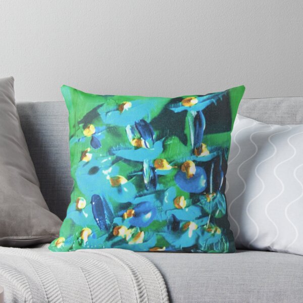 Item preview, Vibrant Green and Blue Flowers designed and sold by VibrantArtwork.