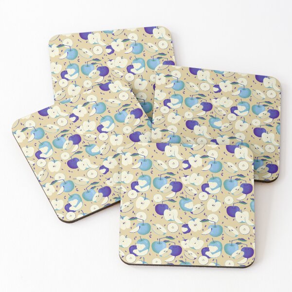 Item preview, Blue Apple Pattern designed and sold by maddydoodlesoup.