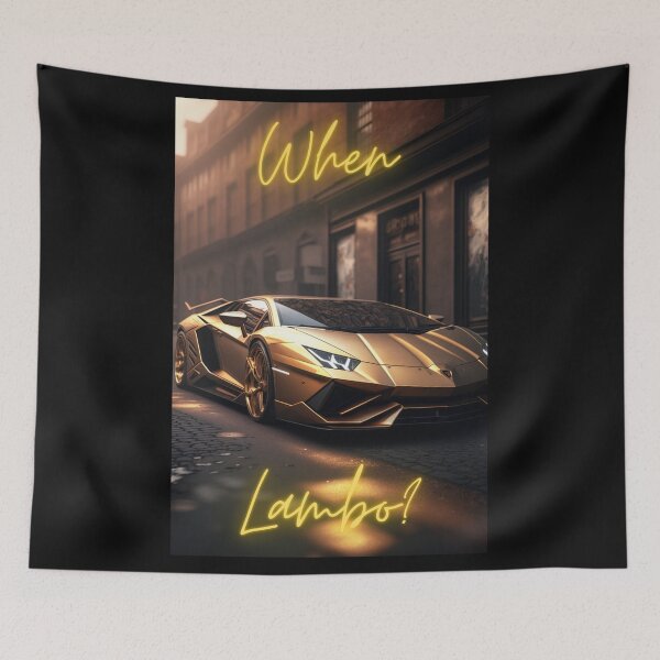 Item preview, When Lambo? Cryptocurrency, Bitcoin designed and sold by The-Vault.