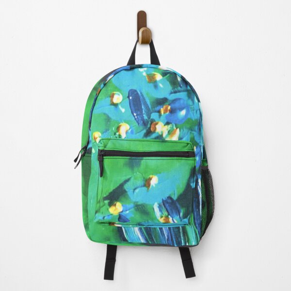Item preview, Vibrant Green and Blue Flowers designed and sold by VibrantArtwork.
