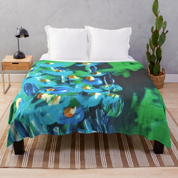Item preview, Vibrant Green and Blue Flowers designed and sold by VibrantArtwork.