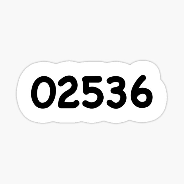 02536 – East Falmouth, MA Sticker