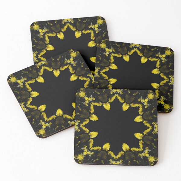 Item preview, Yellow Chrysanthemum Light and Shadow Kaleidoscope pattern (Seamless) 20 designed and sold by Swabcraft.
