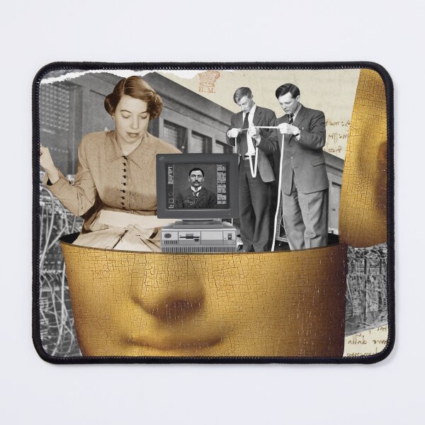 Item preview, Mona Lisa's Smile - Vintage Retro Digital Collage designed and sold by LT Graphic Art.