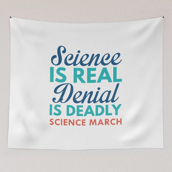 Item preview, Science is Real! Denial is Deadly! SCIENCE MARCH designed and sold by simbamerch.