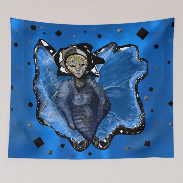 Item preview, Blue Gossamer Lady Pattern designed and sold by Brain Dead Philosophy .