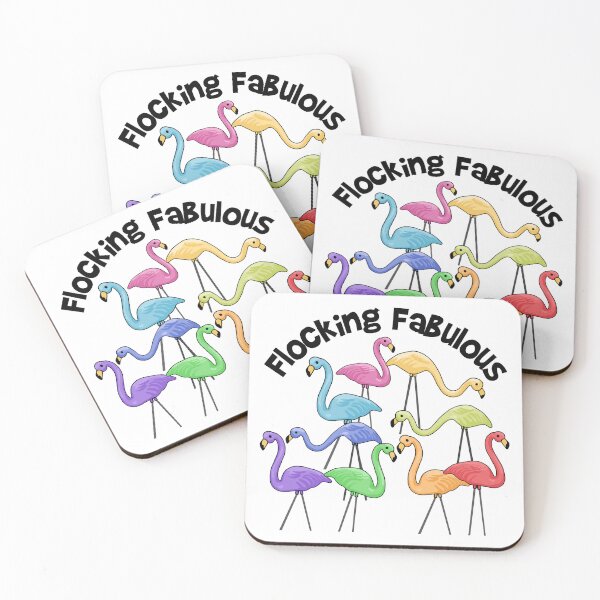 Item preview, Flocking Fabulous Flamingos designed and sold by Unhinged Heather.