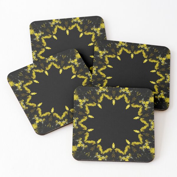 Item preview, Yellow Chrysanthemum Light and Shadow Kaleidoscope pattern (Seamless) 21 designed and sold by Swabcraft.
