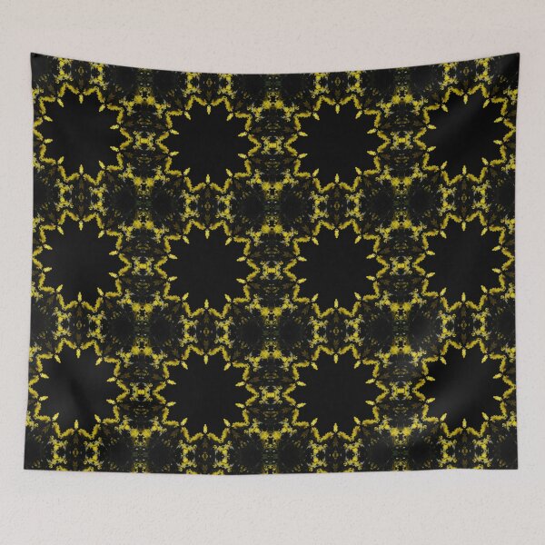 Item preview, Yellow Chrysanthemum Light and Shadow Kaleidoscope pattern (Seamless) 21 designed and sold by Swabcraft.
