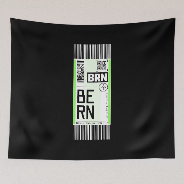 Item preview, BERN BRN classic luggage tag stickers designed and sold by LeddsoDello.