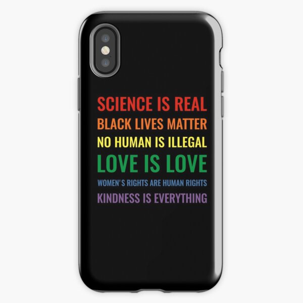 Item preview, Science is real! Black lives matter! No human is illegal! Love is love! Women's rights are human rights! Kindness is everything! Shirt designed and sold by simbamerch.