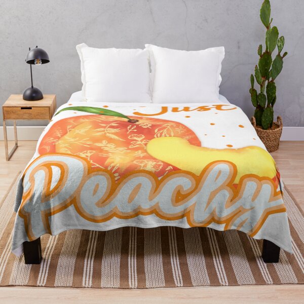 Item preview, Just Peachy Peach - Funny Peach pun designed and sold by KawaiiFoodArt.