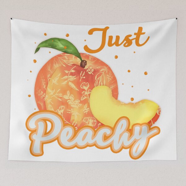 Item preview,  Just Peachy Peach - Funny Peach pun designed and sold by KawaiiFoodArt.
