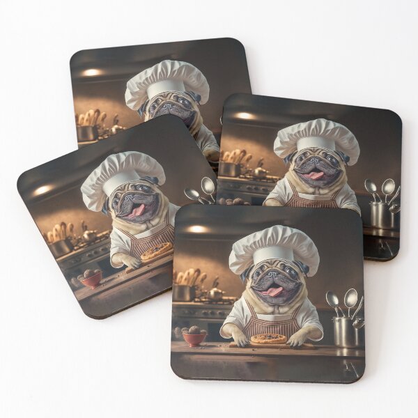 Item preview, Pug Chef in Kitchen designed and sold by candiscamera.