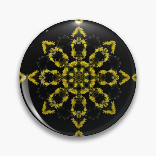 Item preview, Yellow Chrysanthemum Light and Shadow Kaleidoscope pattern (Seamless) 24 designed and sold by Swabcraft.