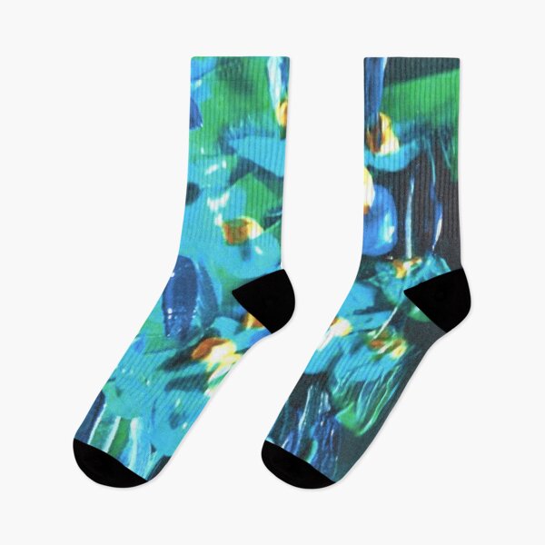 Item preview, Vibrant Green and Blue Flowers designed and sold by VibrantArtwork.