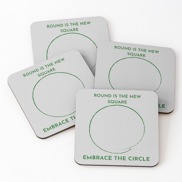 Item preview, Round is the new square: Embrace the circle T-Shirt, Stickers designed and sold by Mosaic-Bubble.