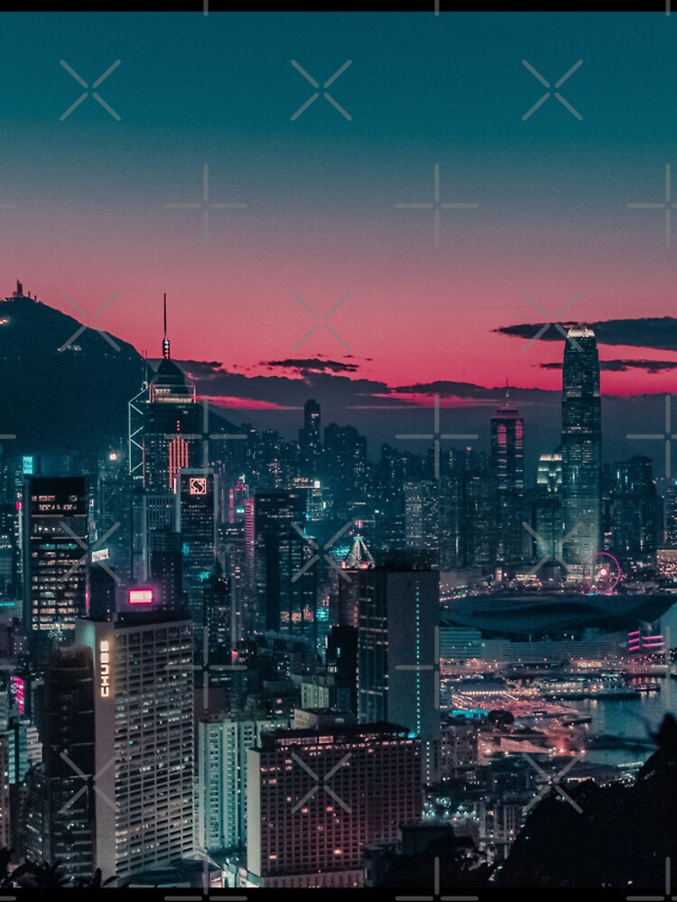 Thumbnail 4 of 4, iPhone Case, Night City at Dawn Cyberpunk Futuristic designed and sold by Bien Design.