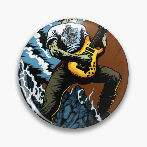 Item preview, guitarist playing on top of mountain designed and sold by JureUjdur.