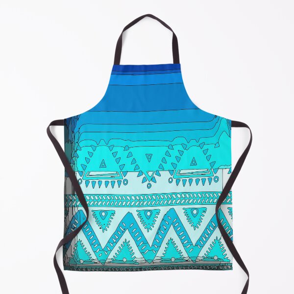 Item preview, Indian blue and turquoise tribal pattern designed and sold by NC NatureVisions.