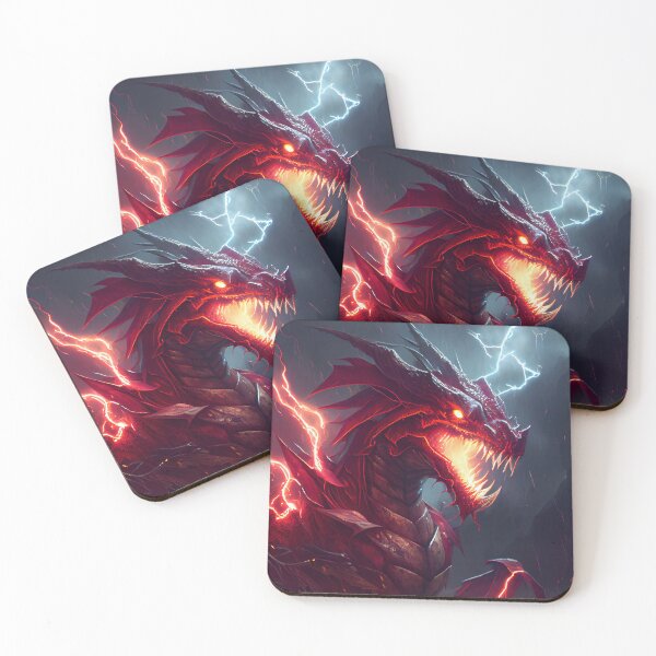 Item preview, Lightning Dragon red eye designed and sold by RavnWorX.