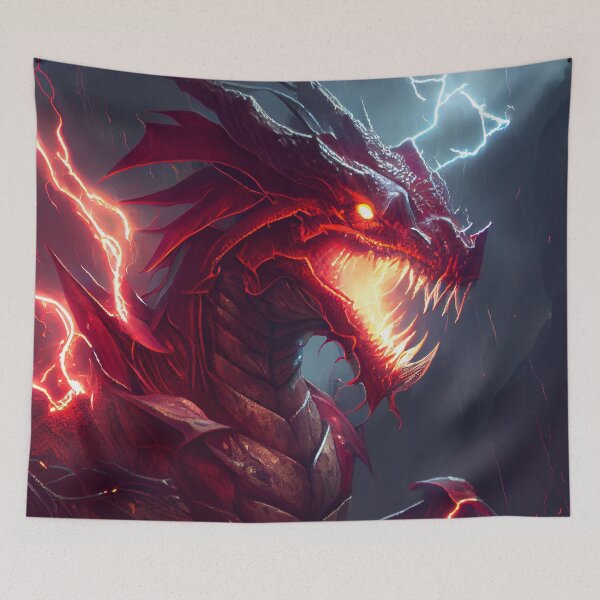 Item preview, Lightning Dragon red eye designed and sold by RavnWorX.