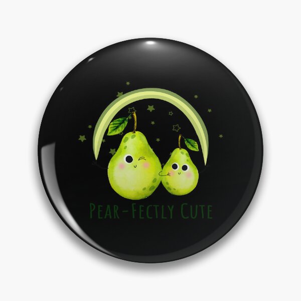 Item preview, Pear Fectly Cute - Funny Pear pun designed and sold by KawaiiFoodArt.