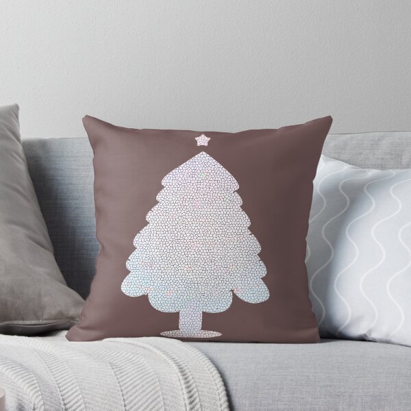 Item preview, White Christmas Tree Decorated Stained Glass designed and sold by merchhost.
